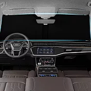 E.City_車用即開即收前窗防曬降溫遮陽擋(送收納袋) -