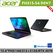Acer 宏碁 Predator Helios 300 PH315-54-94W7 掠奪者電競筆電 特仕機(i9/RTX3070/16G/512+512G/W11)