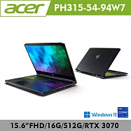 Acer 宏碁 Predator Helios 300 PH315-54-94W7 掠奪者電競筆電(i9/RTX3070/16G/512G/W11)