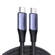 綠聯 USB-C/Type-C 3.1快充100W 高速傳輸10Gbps 4K影音 金屬殼編織 專業版 (1公尺)