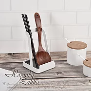 【Homely Zakka】日式簡約鐵藝廚房多功能立式收納架/鍋蓋掛架/鍋鏟砧板架/飯湯勺架 斜款