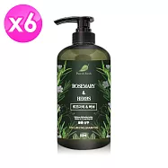 沛特斯迷迭香複方豐盈洗髮精550ml x6瓶