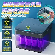 智能感應紫外線殺菌收納盒 紫外線殺菌盒 消毒盒 口罩手機毛巾牙刷消毒 紅外線感應