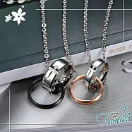 【伊飾童話】神聖環繞*鈦鋼情人對鍊組