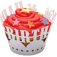 《Sweetly》杯子蛋糕圍邊紙12入 | 烘焙紙墊 花墊紙 - 生日