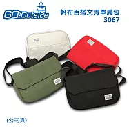 Gooutside 帆布百搭文青單肩包 (公司貨) 3067 黑色