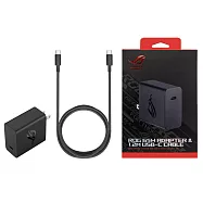 ASUS 原廠 ROG 65W 快充充電組-2024新款 (含65W快充充電器+Type C線1.2M) 單色