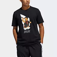 Adidas Dame Lego Ss [HA7055] 男 短袖上衣 T恤 運動 籃球 樂高 聯名 棉質 亞洲版 黑 L 黑