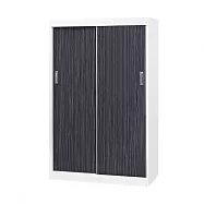 【文創集】亞德 環保4.2尺南亞塑鋼推門二抽高衣櫃/收納櫃 現代雙色