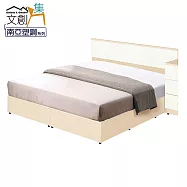 【文創集】波莎 環保5尺雙人南亞塑鋼床台組合(不含床墊) 時尚雙色