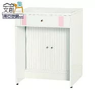 【文創集】普曼 環保2尺南亞塑鋼多功能書桌 時尚白色