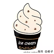 『坂井.亞希子』鑲鑽盒裝霜淇淋髮夾 -玫瑰金鑽