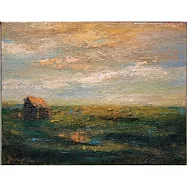 【玲廊滿藝】陳雅惠-黃昏，草原 27x35cm