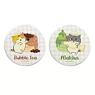 【黃阿瑪的後宮生活】珪藻土吸水杯墊 鬆餅系列 杯墊 珪藻土 阿瑪 招弟 小花 (2入/組) 鬆餅柚子小花