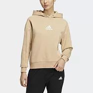 Adidas Ust Hood Oct T2 [HM7101] 女 連帽上衣 帽T 運動 訓練 休閒 簡約 亞洲版 米 M 米