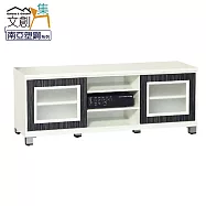 【文創集】瓦多 環保4.5尺南亞塑鋼推門電視櫃/視聽櫃 時尚雙色