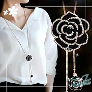 【伊飾童話】黑薔薇之戀*玫瑰金伸縮流蘇長鍊