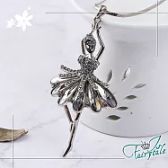 【伊飾童話】黑天鵝湖*少女水晶水鑽長鍊