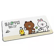 【LINE Friends】軟式珪藻土吸水地墊 環保系列 珪藻土 地墊 (80*38*0.5cm) 綠色生活