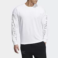 Adidas Wrd Long Tee [HM2695] 男女 長袖 上衣 吸濕 排汗 運動 休閒 舒適 白 M 白