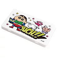 【蠟筆小新】萬用口罩收納盒 收納盒 飾品收納 票券收納 零錢收納 卡通收納盒 (18.4*10.4*1.5cm) 動感出動