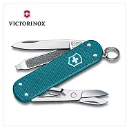 VICTORINOX 瑞士維氏 瑞士刀 5用 58mm Wild Jungle 經典鋁合金湖水藍 0.6221.242G