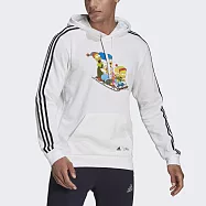 Adidas M SMPSN HDY [GS6305] 男 連帽上衣 帽T 運動 休閒 亞洲版 辛普森家庭 聯名 白 2XL 白
