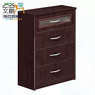 【文創集】南亞塑鋼 雪菲多彩2.3尺四抽塑鋼斗櫃(二色可選) 典雅雙色