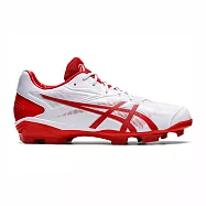 Asics Star Shine 3 [1123A033-101] 男女 膠釘鞋 棒球 壘球 運動 比賽 穩定 白 紅 24cm 白/紅