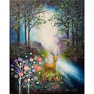 【玲廊滿藝】許資晴-晨光小鹿22x27cm