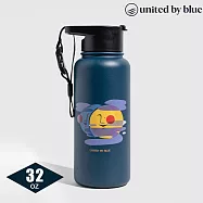 United by Blue 707-277 不鏽鋼保溫瓶 (32oz|945ml) / 城市綠洲 (保溫12h 保冷24h) 180-月亮-深藍
