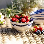 《KitchenCraft》陶製餐碗 | 飯碗 湯碗 - 希臘藍磚