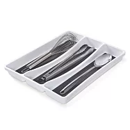 《Copco》美國 3格餐具收納盒 | 抽屜格層分隔 碗筷收納 - 白 - 白