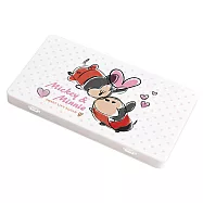 【Disney 迪士尼】隨身口罩收納盒 Tsum系列 口罩收納 收納盒 (18.4*10.4*1.5cm) 粉點米奇米妮