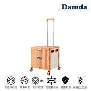 【韓國昌信生活】Damda摺疊購物車(米/粉/深藍/奶茶灰/泰奶/香蕉牛奶) 泰奶色