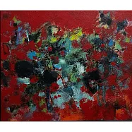 【玲廊滿藝】蔡仁德-畫非花花似花45x53cm