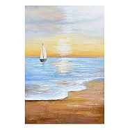 【御畫房】一帆風順 手繪抽象油畫-60*90cm無框掛畫 6090-503 (客製商品)