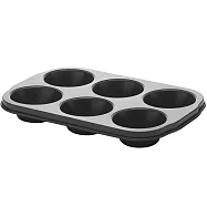 《EXCELSA》Classic六格不沾瑪芬烤盤 | 點心烤模 - 27cm