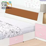 【文創集】南亞塑鋼 馬尼拉多彩5尺雙人塑鋼床頭箱(七色可選+不含床底+不含床墊) 原木紋雙色