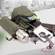 【iSPurple】運動生活*單肩戶外可拆水杯袋腰包 綠