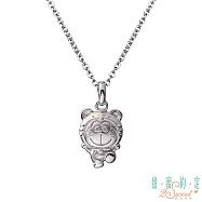 甜蜜約定 Doraemon 幸運虎哆啦A夢純銀墜子 送黑皮繩項鍊