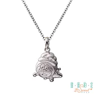 甜蜜約定 Doraemon 幸運蛇哆啦A夢純銀墜子 送黑皮繩項鍊