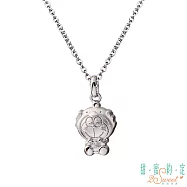甜蜜約定 Doraemon 幸運雞哆啦A夢純銀墜子 送黑皮繩項鍊