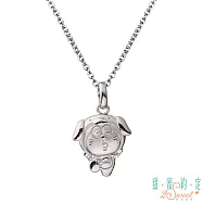 甜蜜約定 Doraemon 幸運狗哆啦A夢純銀墜子 送黑皮繩項鍊