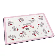 【Sanrio 三麗鷗】軟式珪藻土吸水地墊 珪藻土 地墊 軟式地墊 吸水地墊 (60*40*0.5cm) 草莓花邊HELLO KITTY