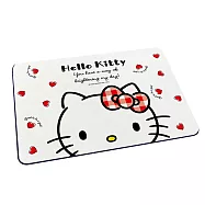 【Sanrio 三麗鷗】軟式珪藻土吸水地墊 珪藻土 地墊 軟式地墊 吸水地墊 (60*40*0.5cm) 愛心HELLO KITTY