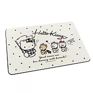 【Sanrio 三麗鷗】軟式珪藻土吸水地墊 珪藻土 地墊 軟式地墊 吸水地墊 (60*40*0.5cm) 排隊HELLO KITTY