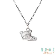 甜蜜約定2SWEET 午後時光拉拉熊Rilakkuma純銀墜子 送黑皮繩項鍊
