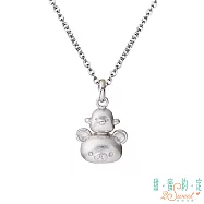 甜蜜約定2SWEET 疊疊樂拉拉熊Rilakkuma純銀墜子 送黑皮繩項鍊