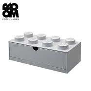 Room Copenhagen 樂高 LEGO® 樂高桌上型八凸抽屜收納箱 灰色